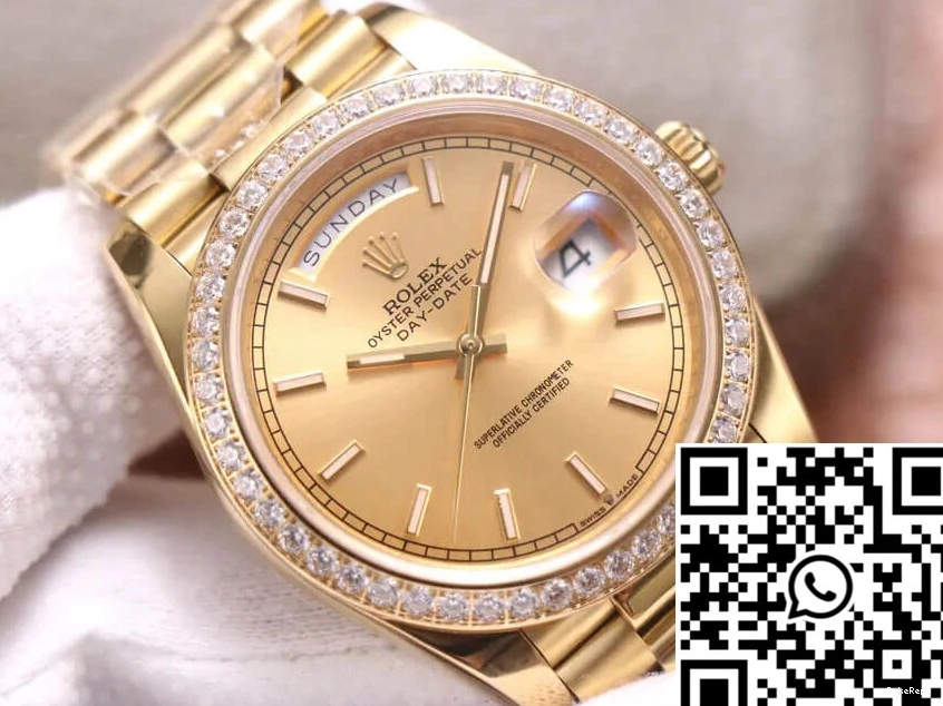 Champagne Rolex EW Dial Factory M228348RBR-0008 Day-Date 0315